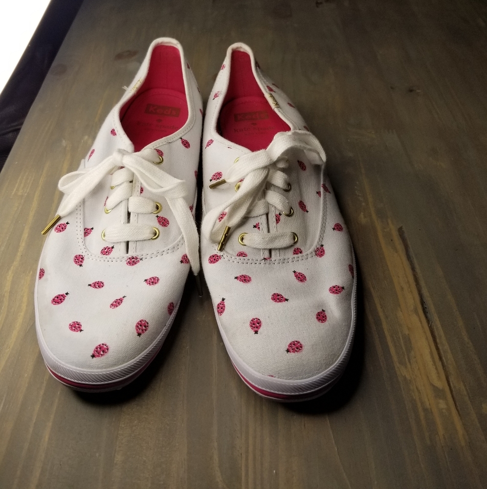 Keds: Kate Spade lace up sneakers with ladybugs